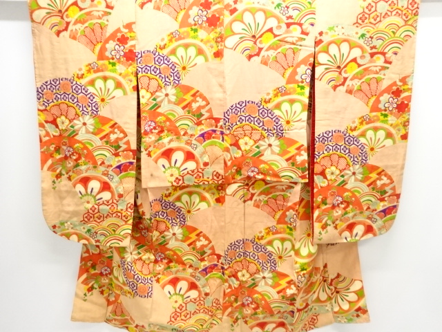 Japanese Kimono / Chirimen Kinsha Silk